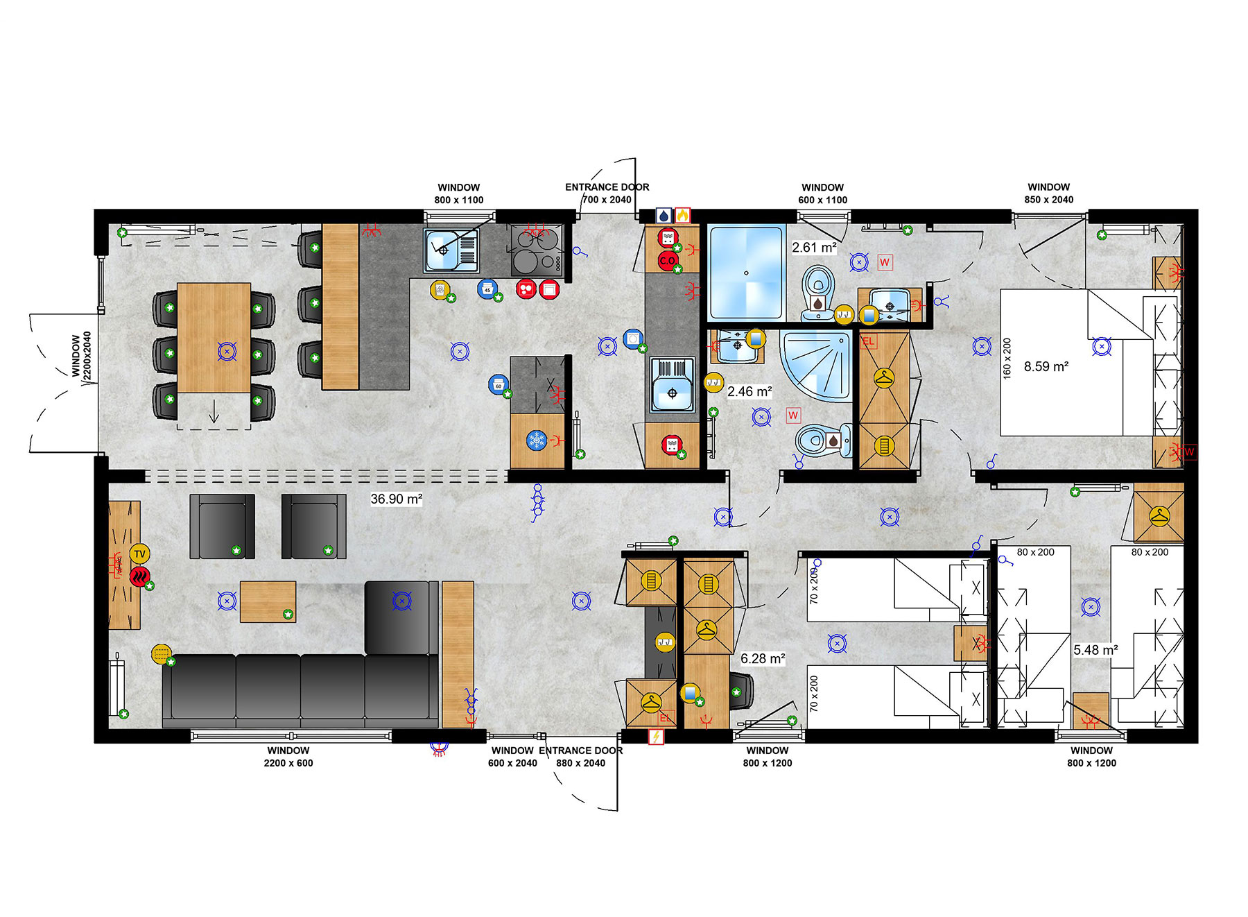 Raumplan Tiny House Bodensee Lodge 02